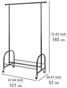 Appendiabiti in metallo nero Profi - Wenko