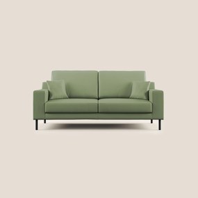 Uranio divano moderno lineare in Ecopelle impermeabile T04 verde