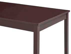 Tavolo da Pranzo Marrone Scuro 180x90x73 cm in Legno di Pino