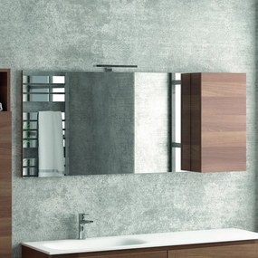 Composizione bagno 155cm sospesa, composta da mobile con lavabo, specchio, colonna e pensile SP-155E - KAMALU