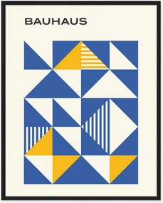 Stampa digitale incorniciata Bauhaus Blue Poster