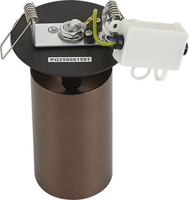Faretto da incasso moderno bronzo scuro GU10 50mm IP44 - Chels