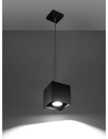 Lampadario a sospensione con filo QUAD 1 1xGU10/40W/230V nero
