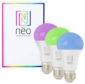 Immax NEO 07712CDO-SET 3xLED RGB Lampadina dimmerabile E27/9W/230V Wi-Fi Tuya+RC