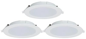 Aigostar-SET 3x Lampada da incasso LED dimmerabile MESH 9W/230V 2700K-6500K diametro 14,5 cm