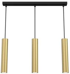 Lampadario a sospensione con filo RAITO 3xGU10/8W/230V ottone
