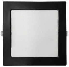 Lampada LED da incasso SQUARE LED/18W/230V 4000K 22x22 cm nero