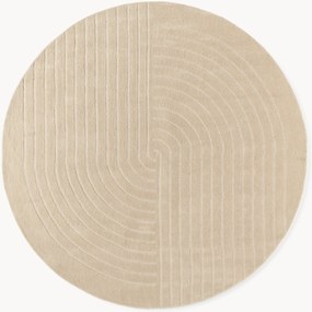 Tappeto rotondo in lana fatto a mano Mason