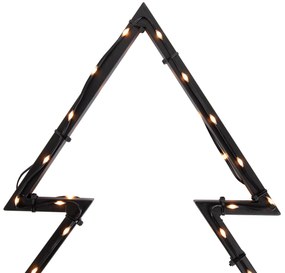 Faretto per albero di Natale nero 71 cm con LED IP44 - Kas