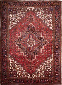 Heriz Tappeto persiano 340 x 250 Rosso (Iran) Annodato A Mano