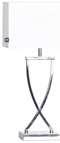 ByRydens 2820430-5000 - Lampada da tavolo OMEGA 1xE27/5W/230V bianco/cromo lucido