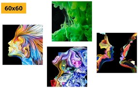 Set di quadri – Astrazione multicolore