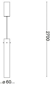 Ideal Lux - Lampadario LED a sospensione con filo FLAM LED/10W/230V diametro 6 cm CRI 90 limpido