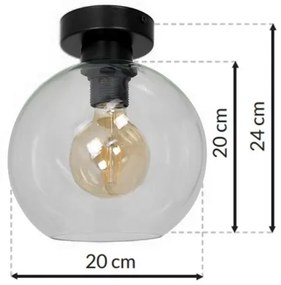 Plafoniera SOFIA 1xE27/60W/230V limpido