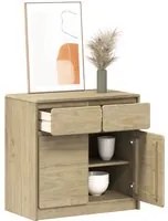 Credenza SAUDA 80x43x75,5 cm in Legno Massello di Pino 377600