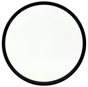 Plafoniera LED/32W/230V 3000/4000/6500K Ø 40 cm nera