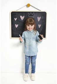 Lavagna a due lati in legno da parete