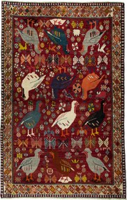 Gabbeh Tappeto 200 x 130 Rosso (Iran) Annodato A Mano