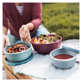 Scatole per alimenti in set da 3 Nordic black - Mepal