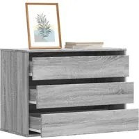 Cassettiera Angolare Grigio Sonoma 80x41x58cm Legno Multistrato 852857