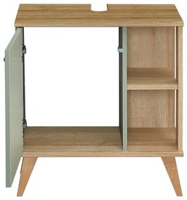 Mobile verde sotto il lavabo in rovere 60x65 cm Set 963 - Pelipal