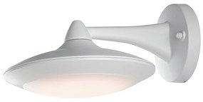 Applique LED moderno da esterno Alyson bianco IP44, luce bianco naturale 800 lumen, INTEC
