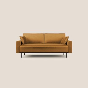 Arthur divano moderno in velluto morbido impermeabile T01 oro 170 cm