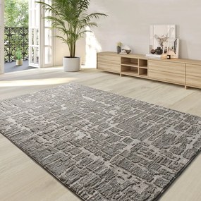 Tappeto grigio 140x200 cm Lima – Universal