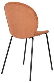 Sedie da pranzo in set di 2 pezzi in color mattone Bonnet - Zuiver