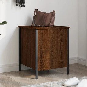 Panca Portaoggetti Rovere Marrone 40x42,5x50 Legno Multistrato /