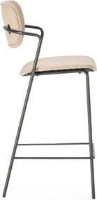 Set di sgabelli da bar beige 2 pz (altezza seduta 68 cm) Maika - Marckeric