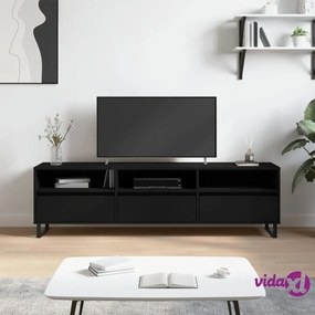 vidaXL Mobile Porta TV Nero 150x30x44,5 cm in Legno Multistrato