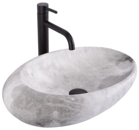 Lavabo da appoggio Rea Roxy C Stone L. Grey