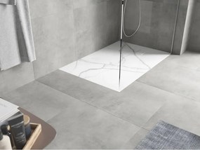 Mexen Hugo piatto doccia rettangolare SMC 100 x 80 cm, pietra bianca - 42158010