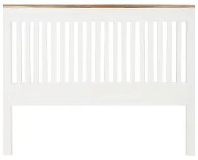 Testiera del Letto DKD Home Decor Bianco Marrone Acacia Legno di mango 165 x 3 x 135 cm