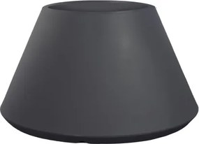 Vaso in resina da esterno interno tondo conico d.60x35h Stromboli Antracite