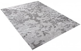 Tappeto semplice e moderno in grigio con motivo bianco Larghezza: 160 cm | Lunghezza: 230 cm