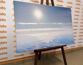 Stampa su tela – Montagne illuminate dal sole