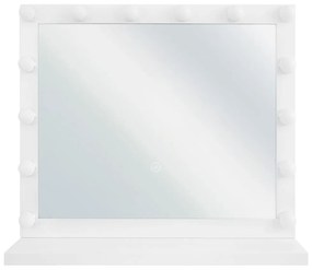 Specchio da tavolo a LED 50 x 60 cm bianco BEAUVOIR Beliani