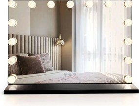 Specchio LED HOLLYWOOD Black – 58x45 cm
