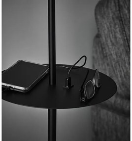 Markslöjd 107307 - Lampada da terra con USB LINEAR 1xE14/40W/230V