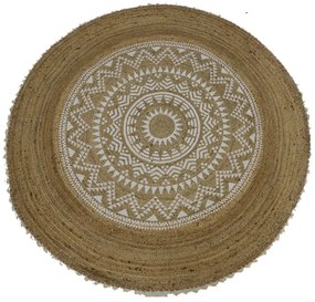 Tappeto DKD Home Decor Marrone Mandala (200 x 200 x 0,75 cm)
