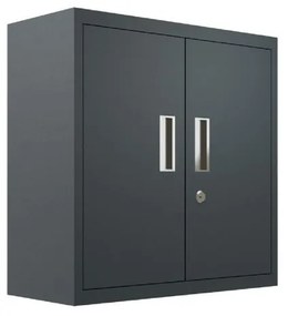 Armadio sospeso metallico AR SHELVING in acciaio, antracite L 70 x H 40 x P 30 cm 2 ante, adatto per interno