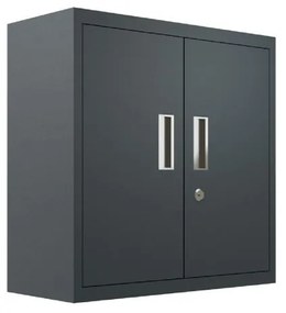 Armadio sospeso metallico AR SHELVING in acciaio, grigio antracite L 70 x H 40 x P 30 cm 2 ante, da interno