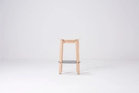 Sedia da bar di colore naturale in rovere massiccio (altezza della seduta 65 cm) Nora – Gazzda