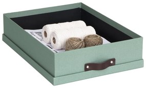 Organizer verde in cartone per documenti Oskar Canvas Paper Laminate – Bigso