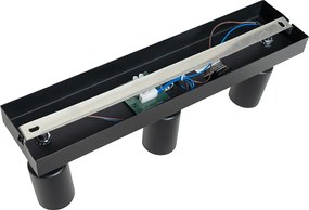 Faretto moderno nero rettangolare 3 luci - Facil