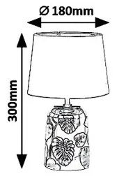 Rabalux 4549 - Lampada da tavolo SONAL 1xE14/40W/230V