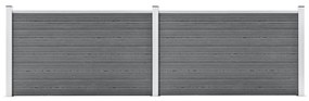 Recinzione Da Giardino İn Wpc 353x106 Cm Grigia /