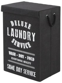 Cesta Portabiancheria stile industry con Strappo in colore Nero